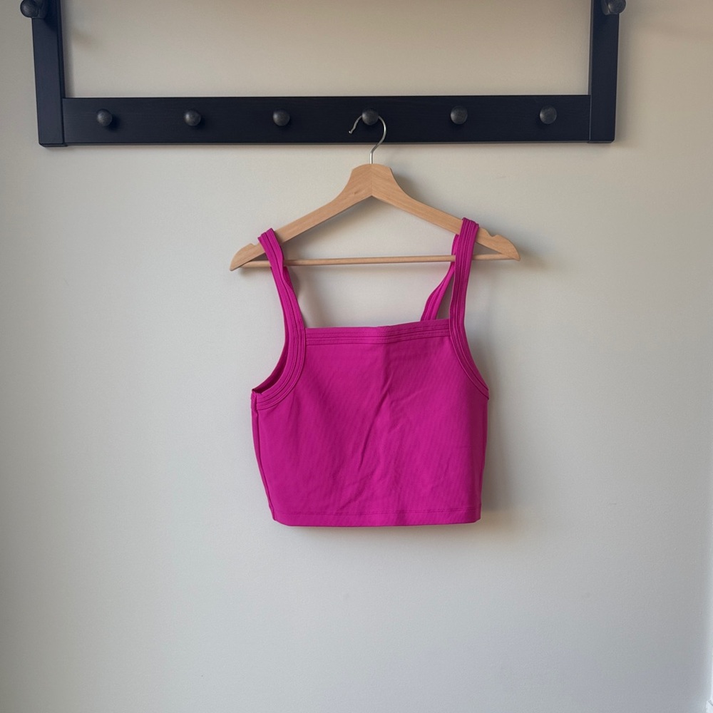 Hot pink crop top